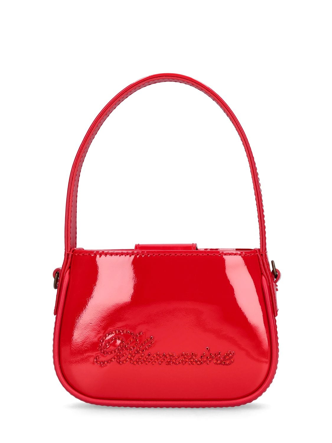 Mini Patent Leather Top Handle Bag - BLUMARINE - Modalova