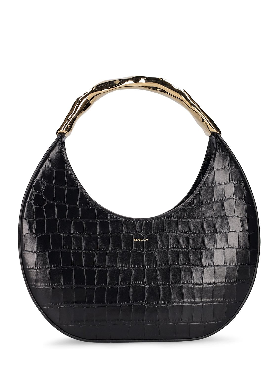 Embossed Leather Top Handle Bag - BALLY - Modalova