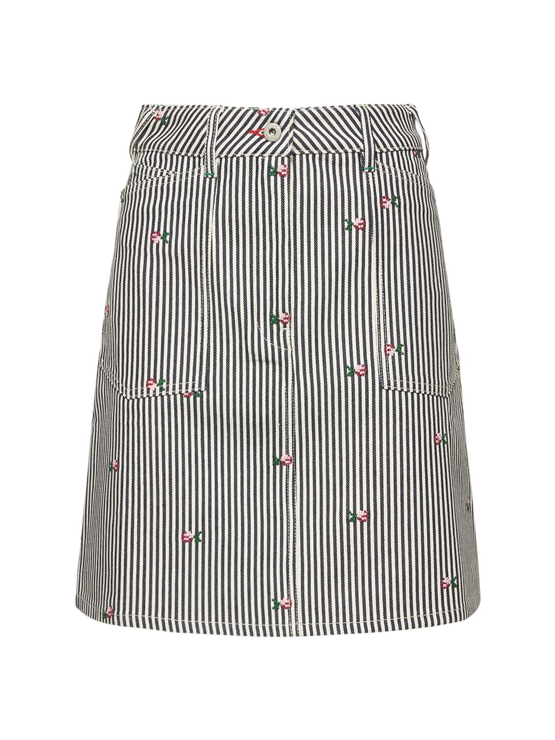 Rinse Striped Workwear Mini Skirt - KENZO PARIS - Modalova