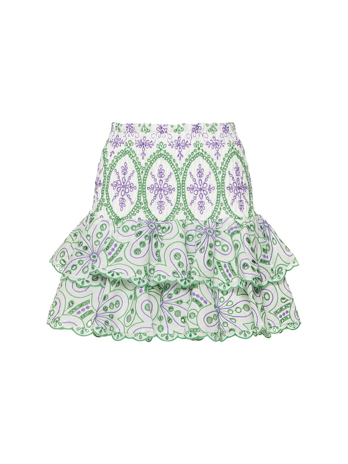 Noa Embroidered Cotton Blend Mini Skirt - CHARO RUIZ - Modalova