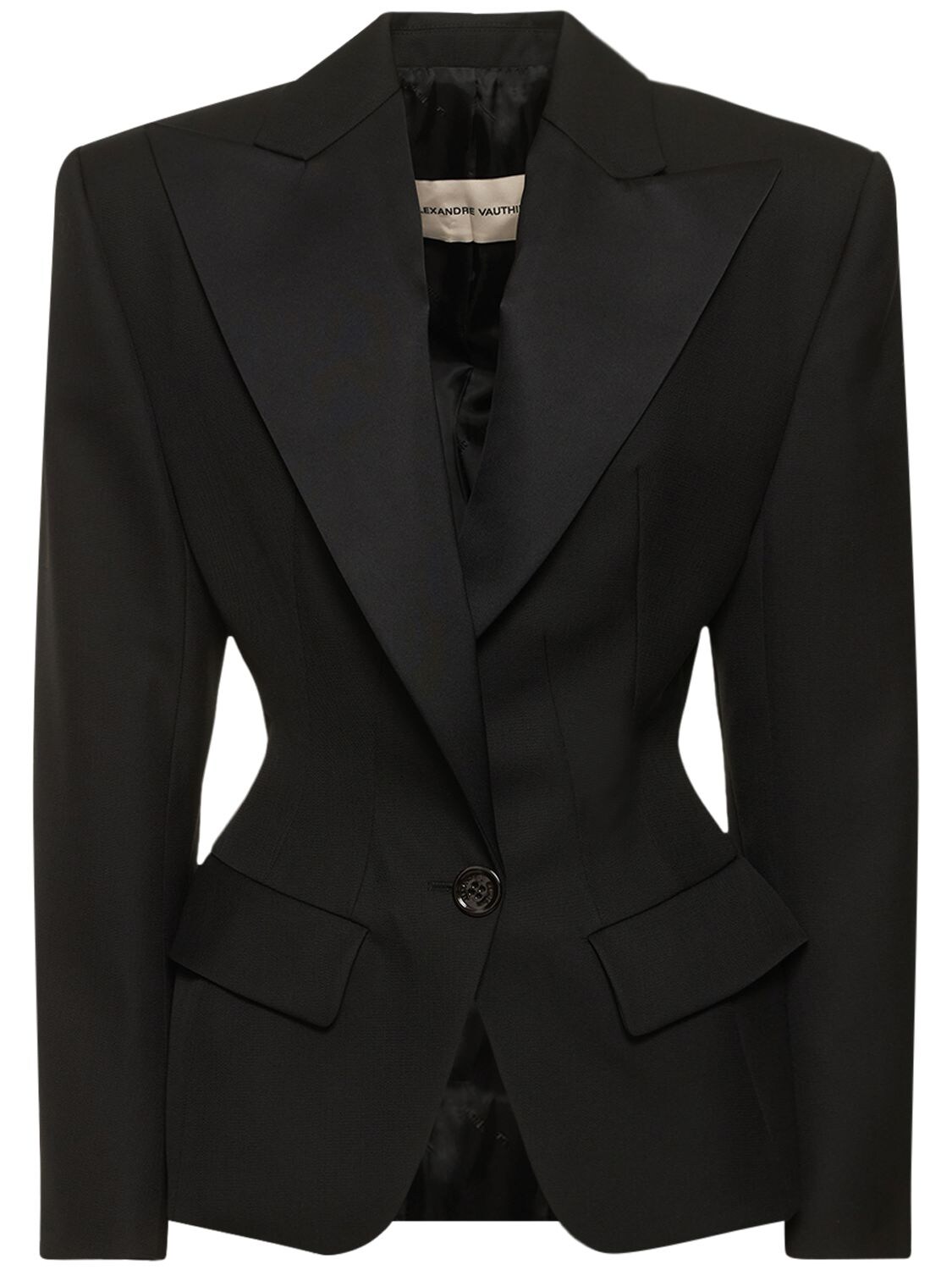 Couture Grain De Poudre Tuxedo Jacket - ALEXANDRE VAUTHIER - Modalova