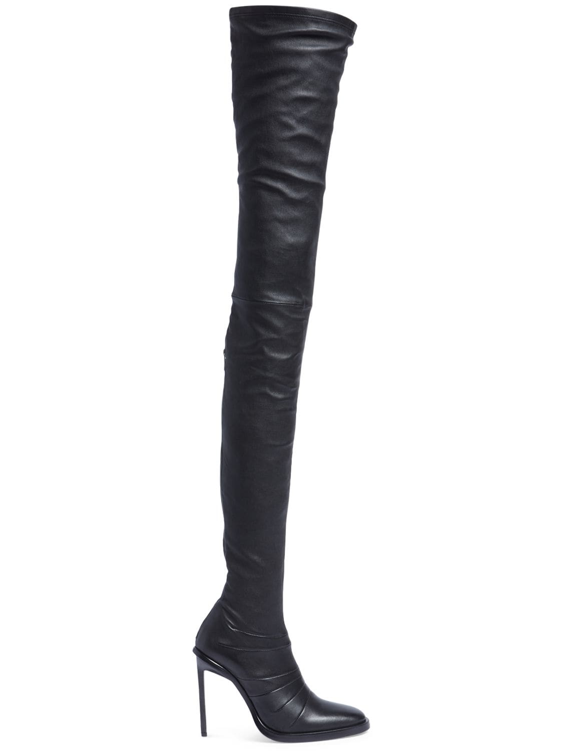 Mm Adna Leather High Heel Boots - ANN DEMEULEMEESTER - Modalova
