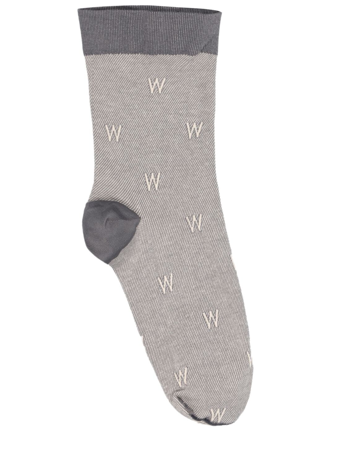 Socken Aus Baumwollmischung „the W“ - WOLFORD - Modalova