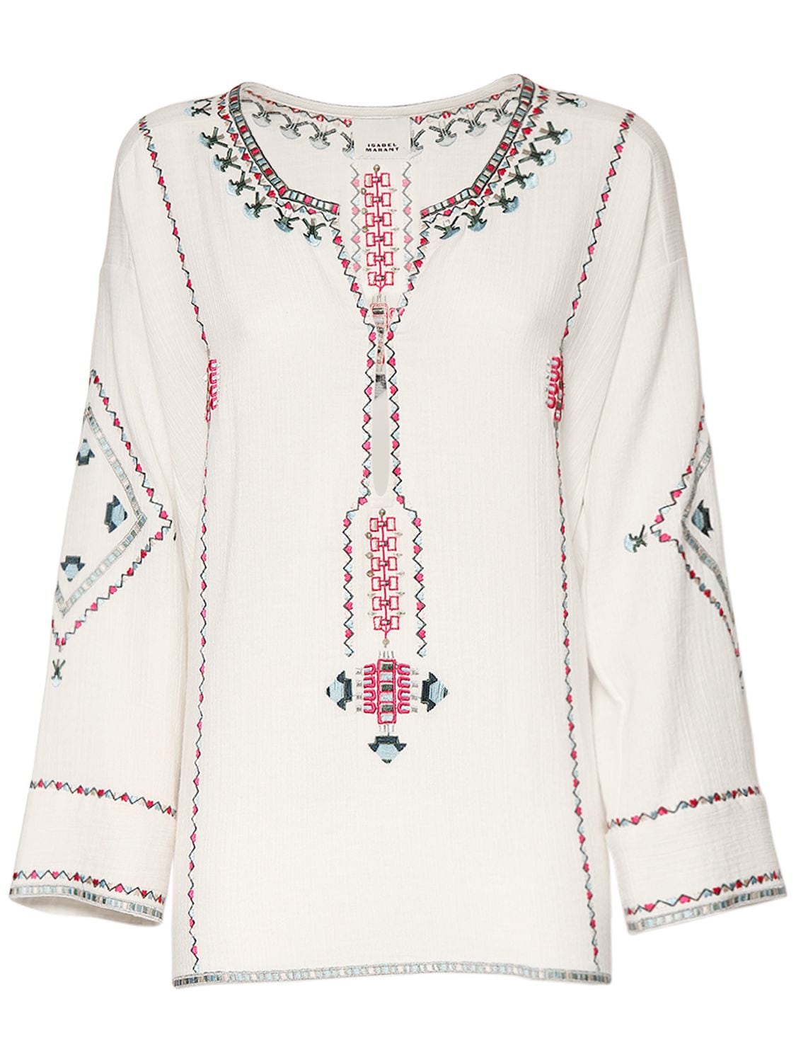 Clarisa Embroidered Cotton Top - ISABEL MARANT - Modalova