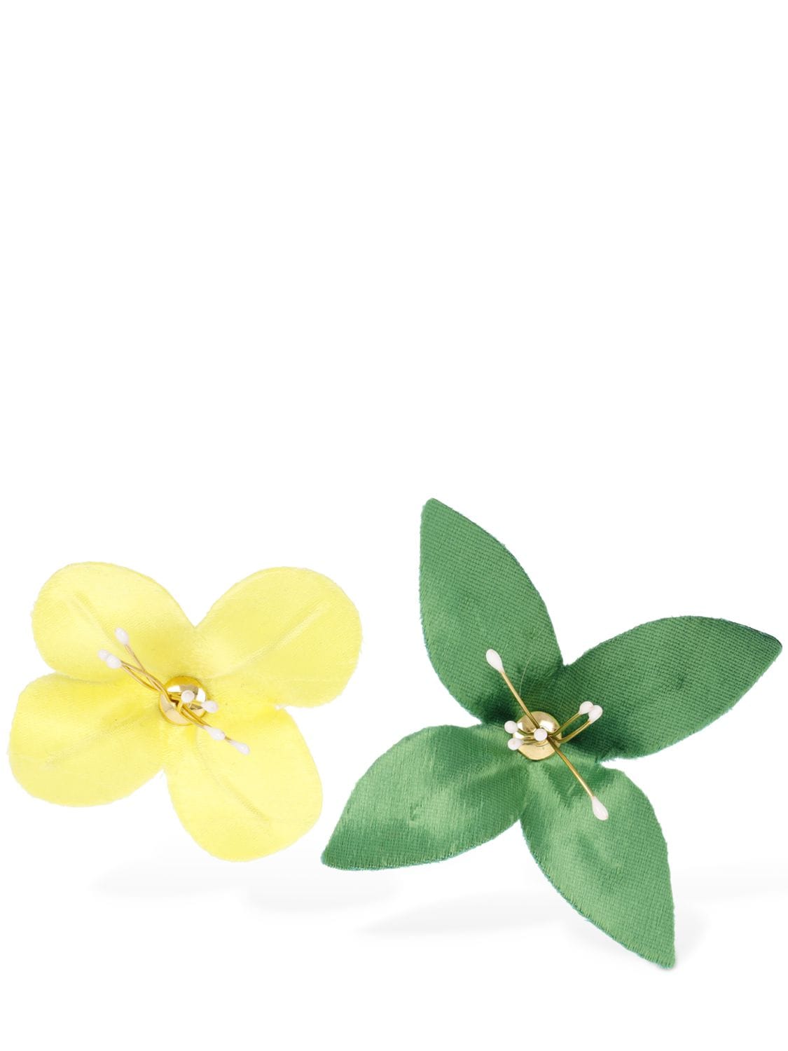 Fabric Flower Stud Earrings - MARNI - Modalova