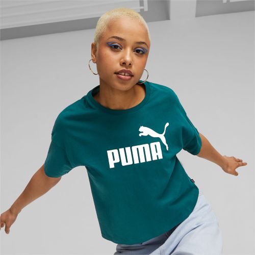 T-Shirt corta con logo Essentials donna, /Altro - PUMA - Modalova