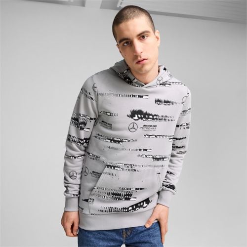 Mercedes-AMG Petronas F1® Logo Hoodie mit Allover-Print Herren, , Größe: L, Kleidung - PUMA - Modalova