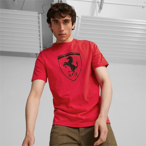 Scuderia Ferrari Race Big Shield Men's Motorsport T-Shirt, Red, size Large - PUMA - Modalova