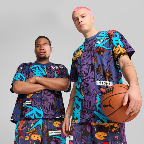 Melo Phoenix Basketballshirt mit Allover-Print Herren, Mit Abstract Muster, , Größe: 3XL, Kleidung - PUMA - Modalova