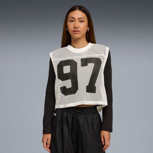 X RosÃ© Relaxed Mesh Top Shirt Women, , size 3XL - PUMA - Modalova