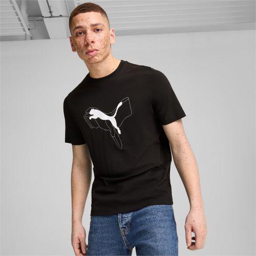 Camiseta Ess+ Logo Lab Cat Para Hombre - PUMA - Modalova