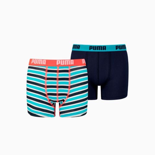 Boxer basic da bambino con stampa a righe in confezione da 2, //Altro - PUMA - Modalova