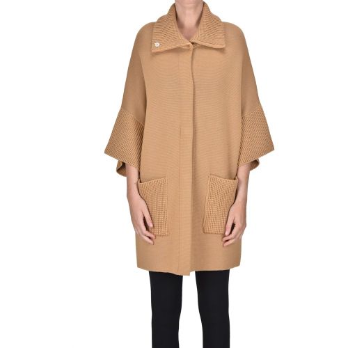 Cappotto in maglia di lana - Biroyal - Modalova