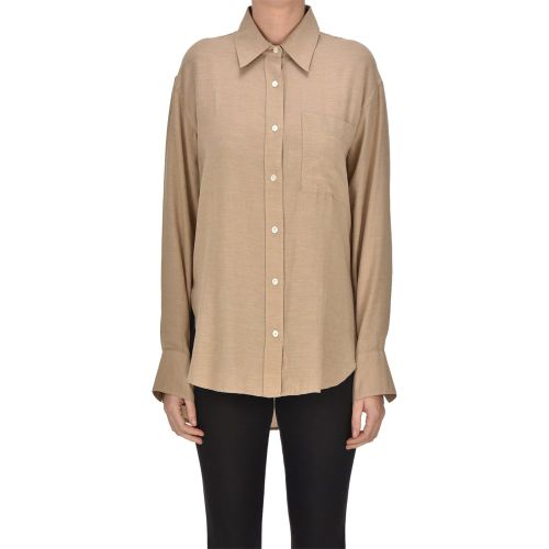 Camicia in cotone oversize - closed - Modalova