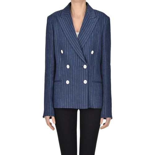 Blazer doppiopetto gessato - Polo Ralph Lauren - Modalova