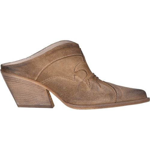 Sabot stile texano in suede - Elena Iachi - Modalova