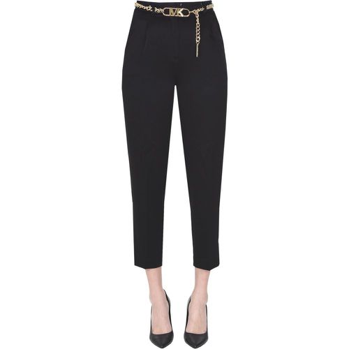 Pantaloni in satin con pinces - MICHAEL Michael Kors - Modalova