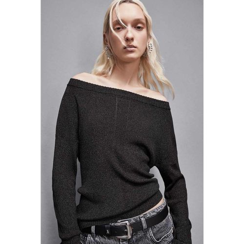 Rippstrickpullover mit Lurex Essential - PATRIZIA PEPE - Modalova