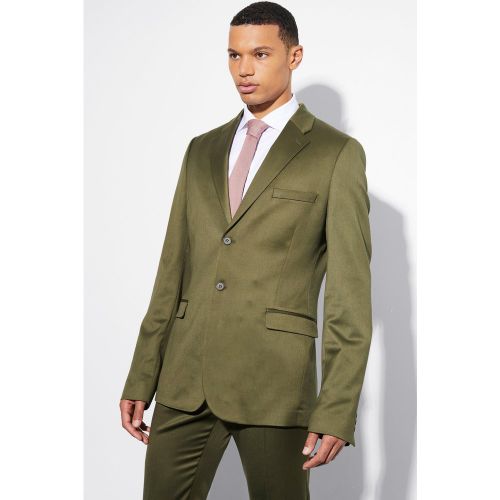 Chaqueta Tall De Traje Ajustada De Raso - boohoo - Modalova