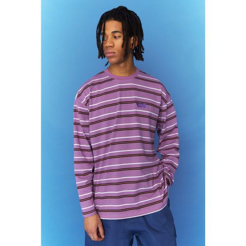 Oversized Worldwide Long Sleeve Stripe T-Shirt - boohoo - Modalova