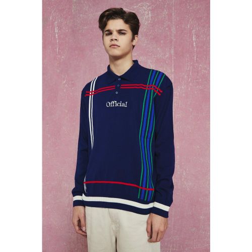 Polo Official De Punto Con Estampado De Cuadros - boohoo - Modalova
