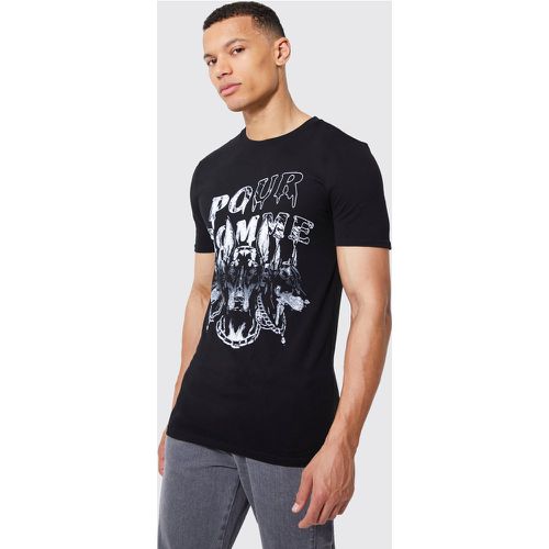 Tall Muscle Fit Pour Homme Graphic T-Shirt - boohoo - Modalova