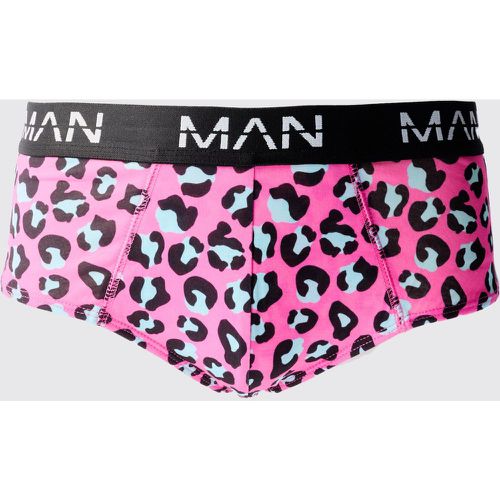 Slip Man con stampa leopardata - boohoo - Modalova