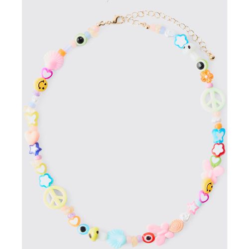 Collana di perle colorate, Multi - boohoo - Modalova