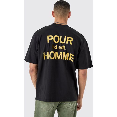Camiseta Oversize Con Eslogan Pour Homme - boohoo - Modalova
