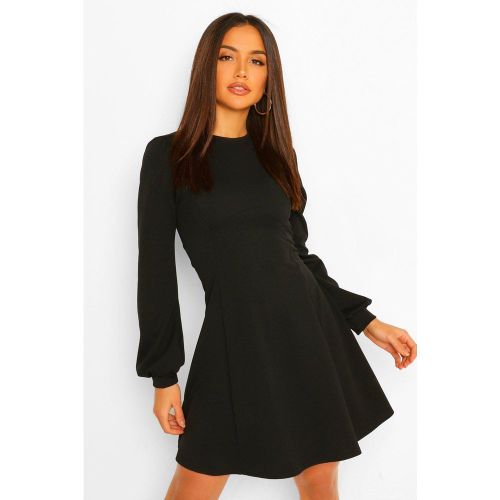 Vestido Skater Con Mangas De Blusón - boohoo - Modalova