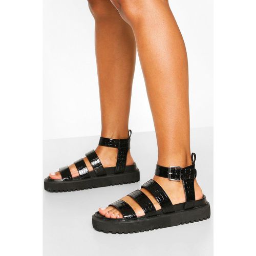 Sandalias Gruesas Con Tres Tiras - boohoo - Modalova