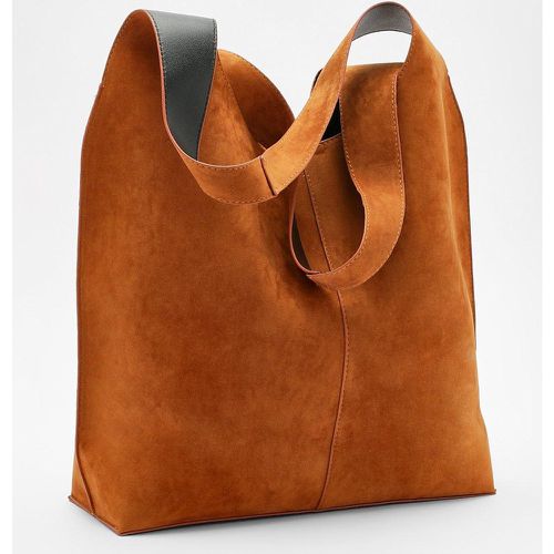 Borsa Tote morbida in suedette - boohoo - Modalova