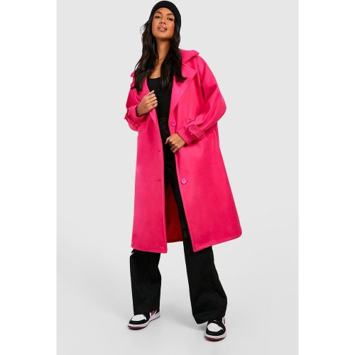 Abrigo Súper Oversize De Lana - boohoo - Modalova