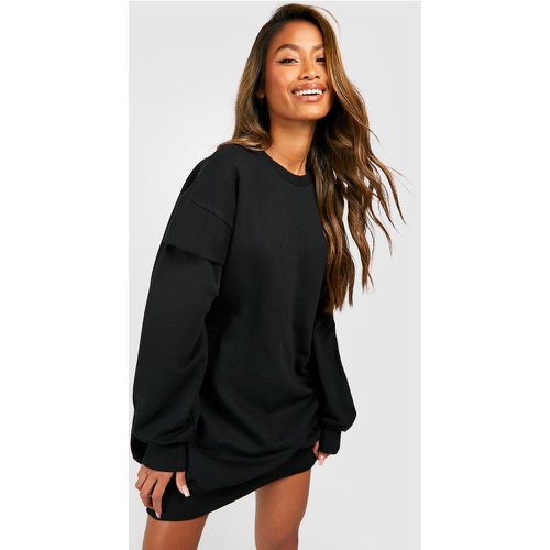 Vestido Sudadera Oversize, Negro - boohoo - Modalova