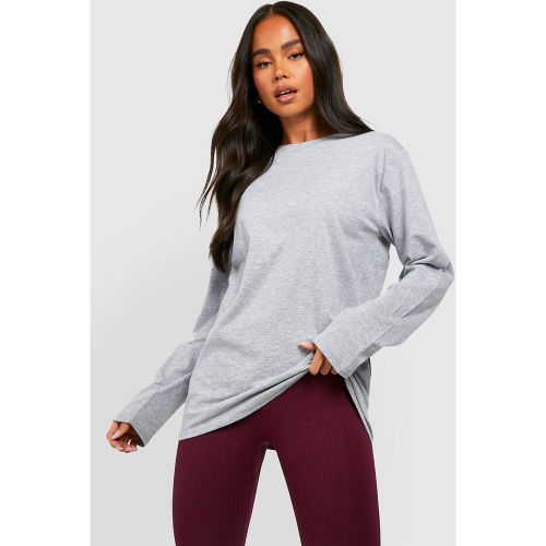 Camiseta Petite Básica De Manga Larga - boohoo - Modalova