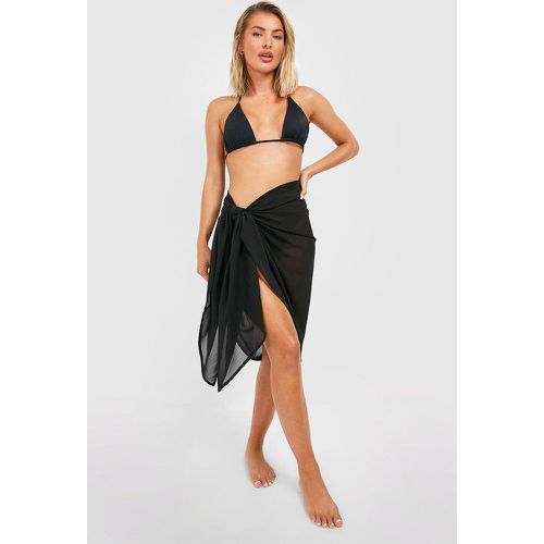 Pareo maxi da mare con laccetti e nodo - boohoo - Modalova