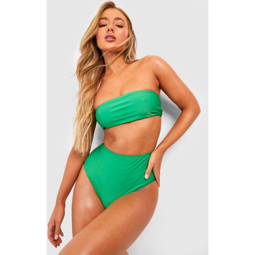 Slip bikini Essentials a vita alta - boohoo - Modalova
