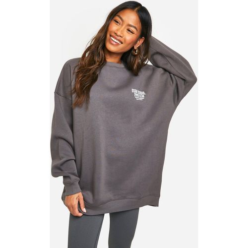 Sudadera Oversize Con Eslogan Sports Club - boohoo - Modalova