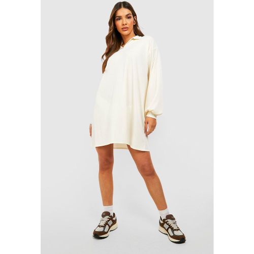 Vestido Jersey De Canalé Suave Con Cuello De Polo - boohoo - Modalova