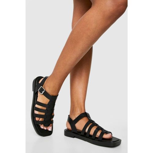 Square Toe Chunky Fisherman Sandal - boohoo - Modalova