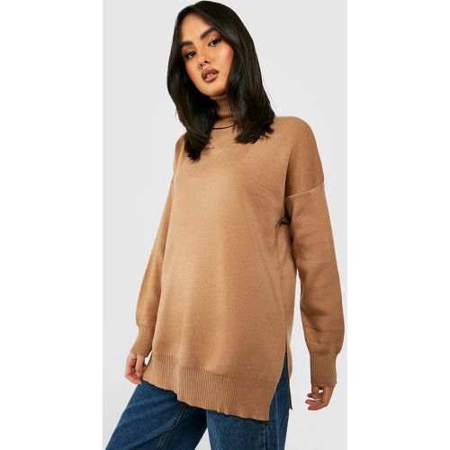 Jersey De Punto Con Cuello Vuelto - boohoo - Modalova