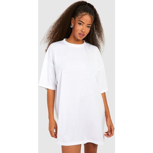 Vestito T-shirt super oversize in cotone - boohoo - Modalova