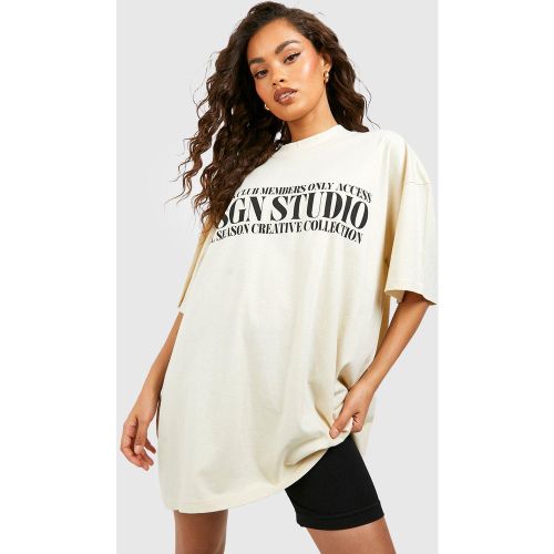 T-shirt oversize Dsgn Studio Members Club - boohoo - Modalova