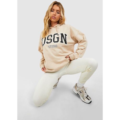 Sudadera Oversize Con Capucha Y Eslogan Dsgn Studio - boohoo - Modalova