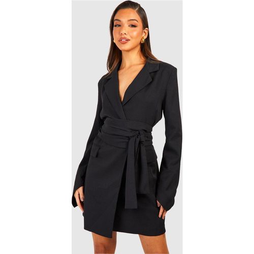 Vestito Blazer scaldacuore con cintura Obi - boohoo - Modalova