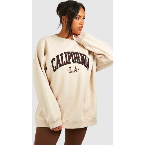 Felpa Plus Size oversize con applique California - boohoo - Modalova