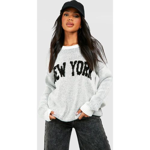 Jersey Texturizado Con Eslogan New York - boohoo - Modalova