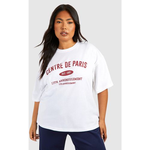 Plus Paris Oversized T-shirt - boohoo - Modalova