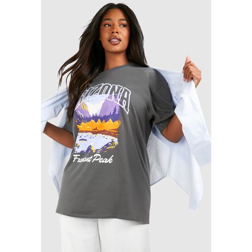 Plus Arizona Peak Printed T-shirt - boohoo - Modalova