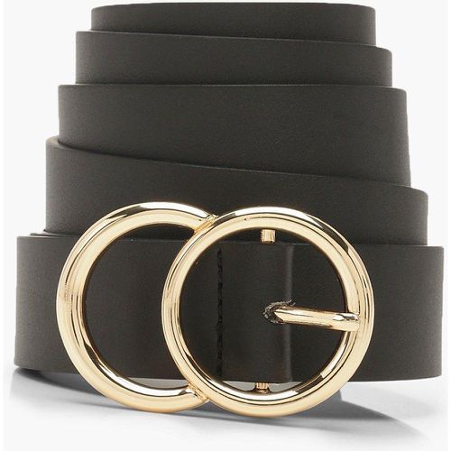 Cintura Plus Size in taglio maschile con anello color oro - boohoo - Modalova